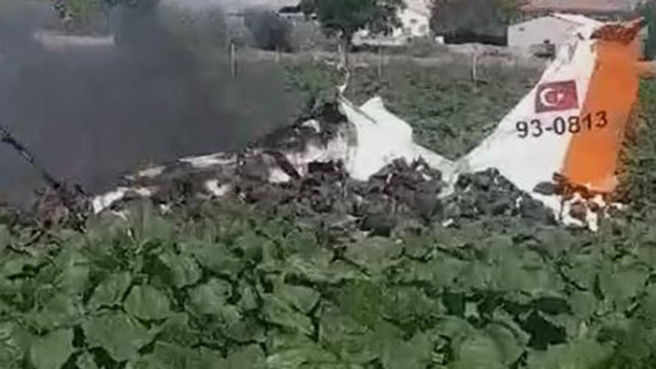 Hava Kuvvetleri’ne ait eğitim uçağı Kayseri’de düştü! 2 Pilot şehit oldu…