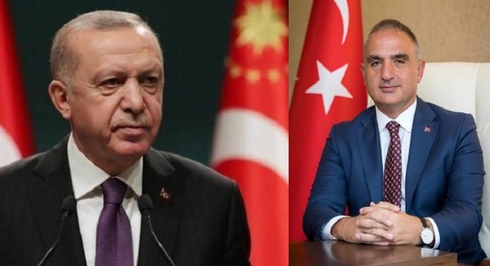 Cumhurbaşkanı Erdoğan ve Bakan Ersoy ‘istifa’ sorularını duymazdan geldi!